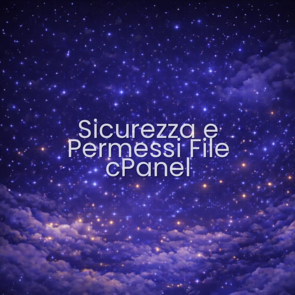 Sicurezza e Permessi File cPanel